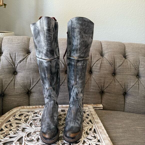 Freebird by Steven Calgary Tall Leather Heels Boots Women’s 8 - Picture 4 of 11